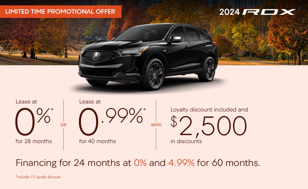 Bannière de Promotion Acura RDX 2024